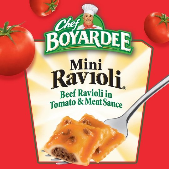 Mini Ravioli Beef Ravioli in Tomato & Meat Sauce, 40 oz