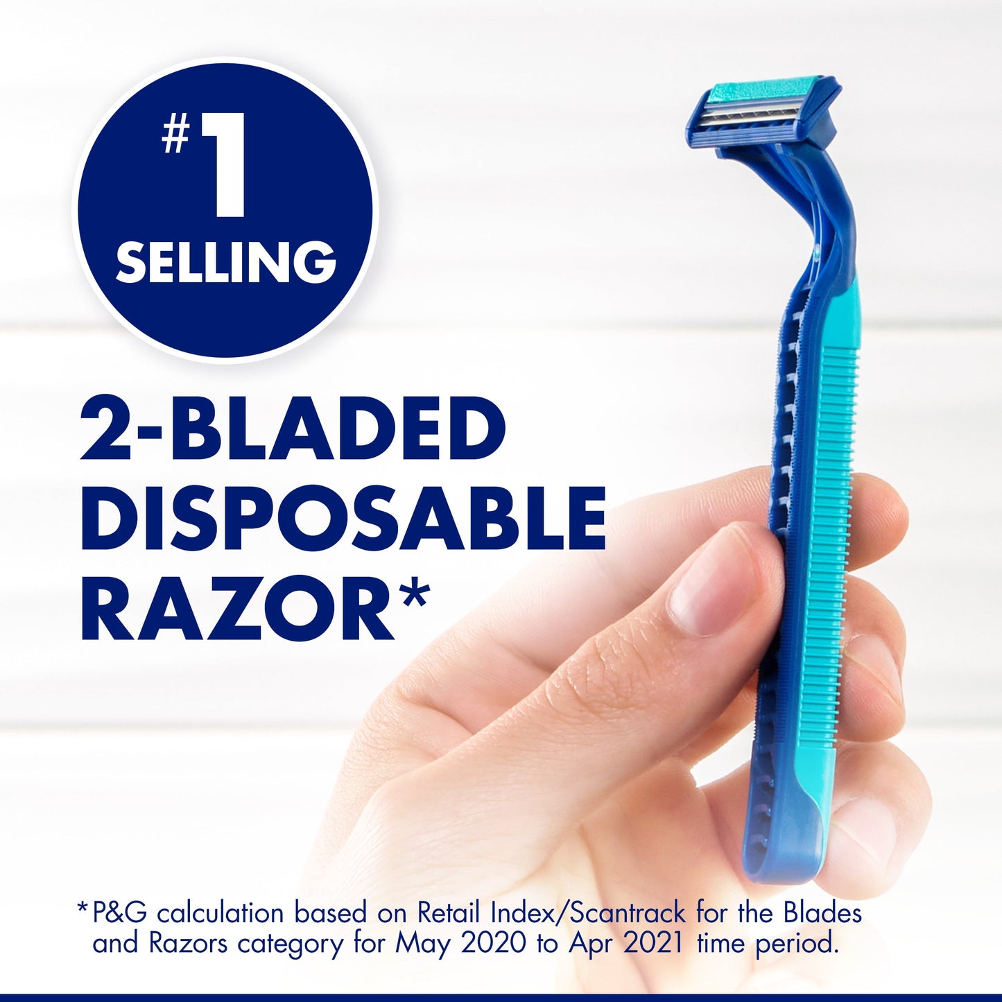 Gillette Sensor2 Plus Pivoting Head Men's Disposable Razors, Blue, 10 Count