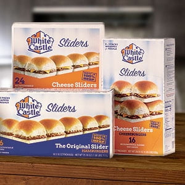 White Castle Classic Cheese Sliders, 16 Count per pack, 29.28 oz
