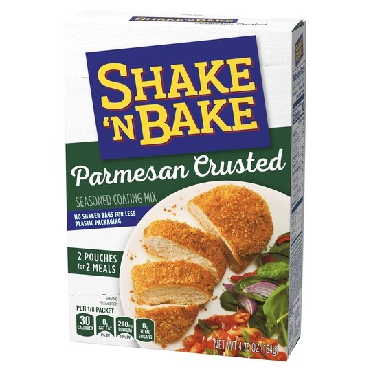 Shake 'N Bake Parmesan Crusted Seasoned Coating Mix, 4.75 oz Box, 2 ct Packets