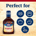 Kraft Original Slow-Simmered Barbecue BBQ Sauce, 18 oz Bottle