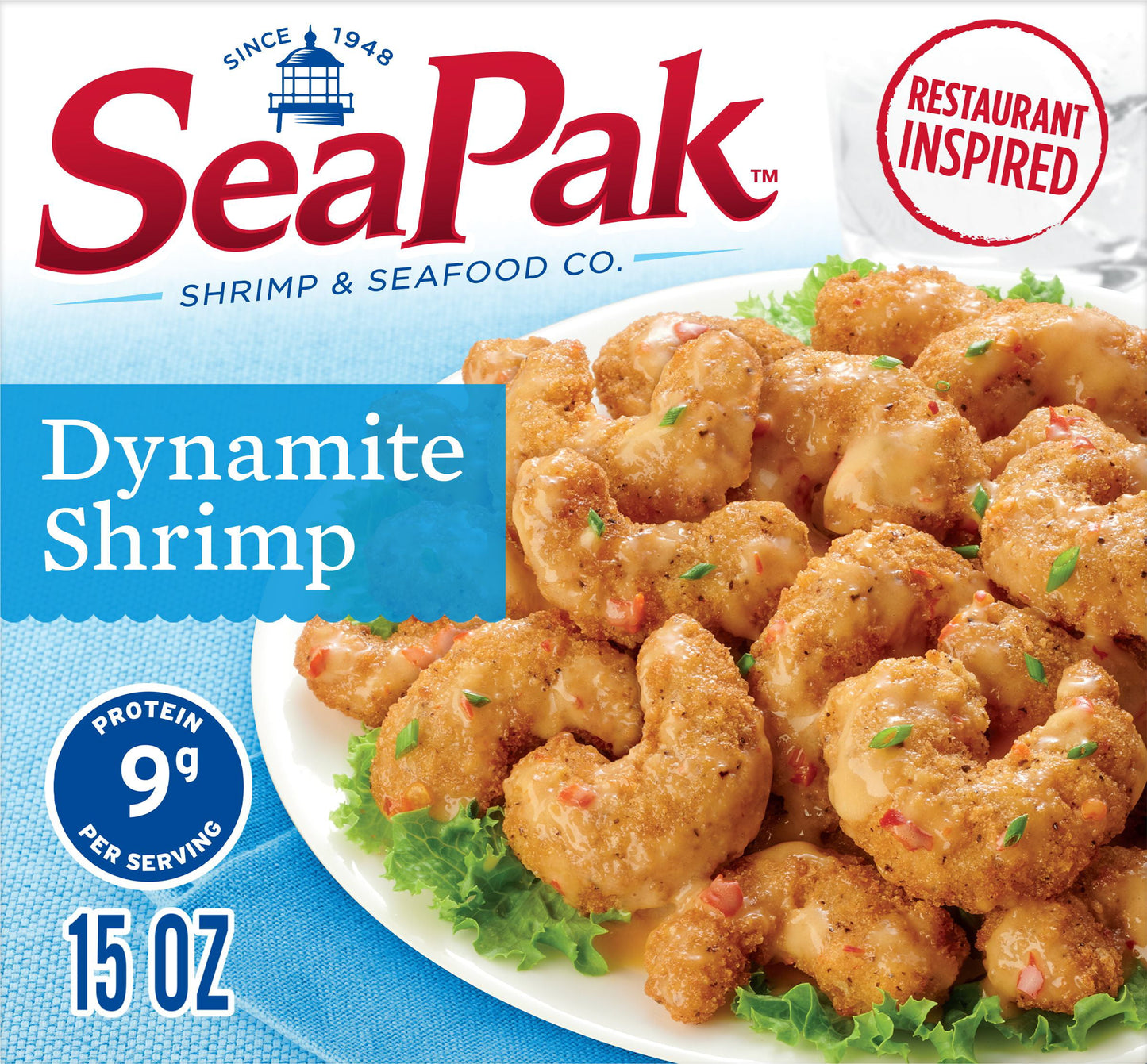 SeaPak Dynamite Shrimp with Creamy Spicy Chili Sauce, Small, 15oz (Frozen)