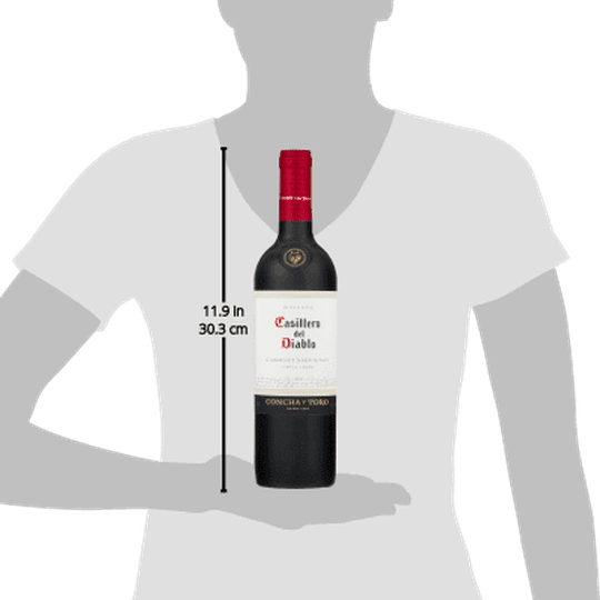 Casillero Del Diablo Cabernet Sauvignon Red Wine, Chile, 13.5% ABV, 750 ml Glass Bottle, 5-150ml Servings