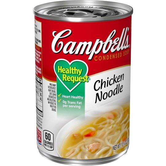 Campbell’s Condensed Healthy Request Chicken Noodle Soup, 10.75 Ounce Can