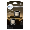 Febreze AUTO Air Freshener Vent Clip Leather Scent, .07 oz. Car Vent Clip, Pack of 2