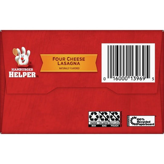 Hamburger Helper, Four Cheese Lasagna, Twin Pack