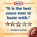 Kraft Sweet Honey Slow-Simmered Barbecue BBQ Sauce, 18 oz Bottle