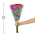 Fresh-Cut Solid Roses Flower Bunch, Minimum of 12 Stems, Colors Vary