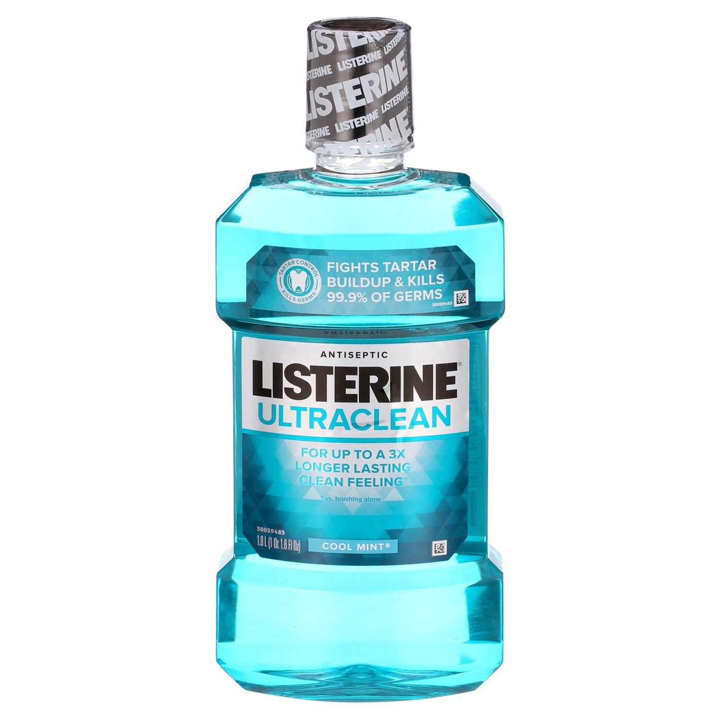 Listerine Ultraclean Antiseptic Mouthwash, Oral Care for Gingivitis, Cool Mint, 1 L