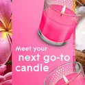 Glade Jar Candle 2 ct, Exotic Tropical Blossoms, 6.8 oz. Total, Air Freshener, Wax Infused with Essential Oils