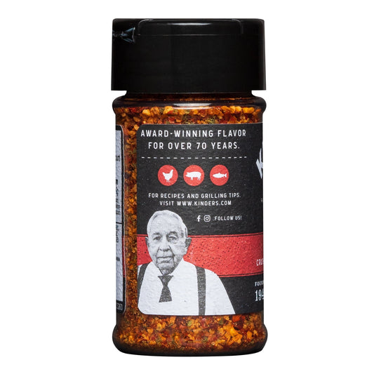 Kinder's Red Garlic Seasoning, Crushed Red Jalapeno and Garlic, Premium Seasoning