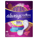 Always Radiant Daily Liners Light Absorbency, Regular Length, 48Count