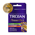 TROJAN Pleasure Pack Assorted Condoms, Lubricated Condoms Value Pack, 36 Count