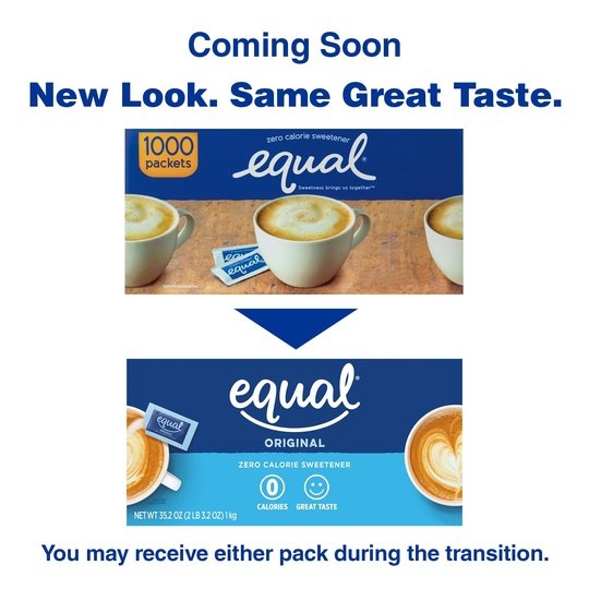 Equal Zero Calorie Sweetener Packets, Sugar Substitute, 250 Ct.