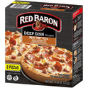 Red Baron, Pizza Deep Dish Singles Meat Trio, 11.20 oz, 2 Ct (Frozen)