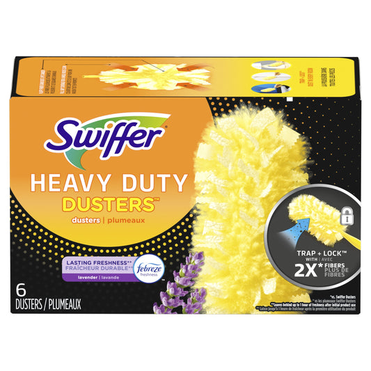 Swiffer Dusters Multi-Surface Heavy Duty, Lavender Refills, 6 Ct