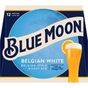 Blue Moon Belgian White Wheat Ale Craft Beer, 12 Pack, 12 fl oz Bottles, 5.4% ABV