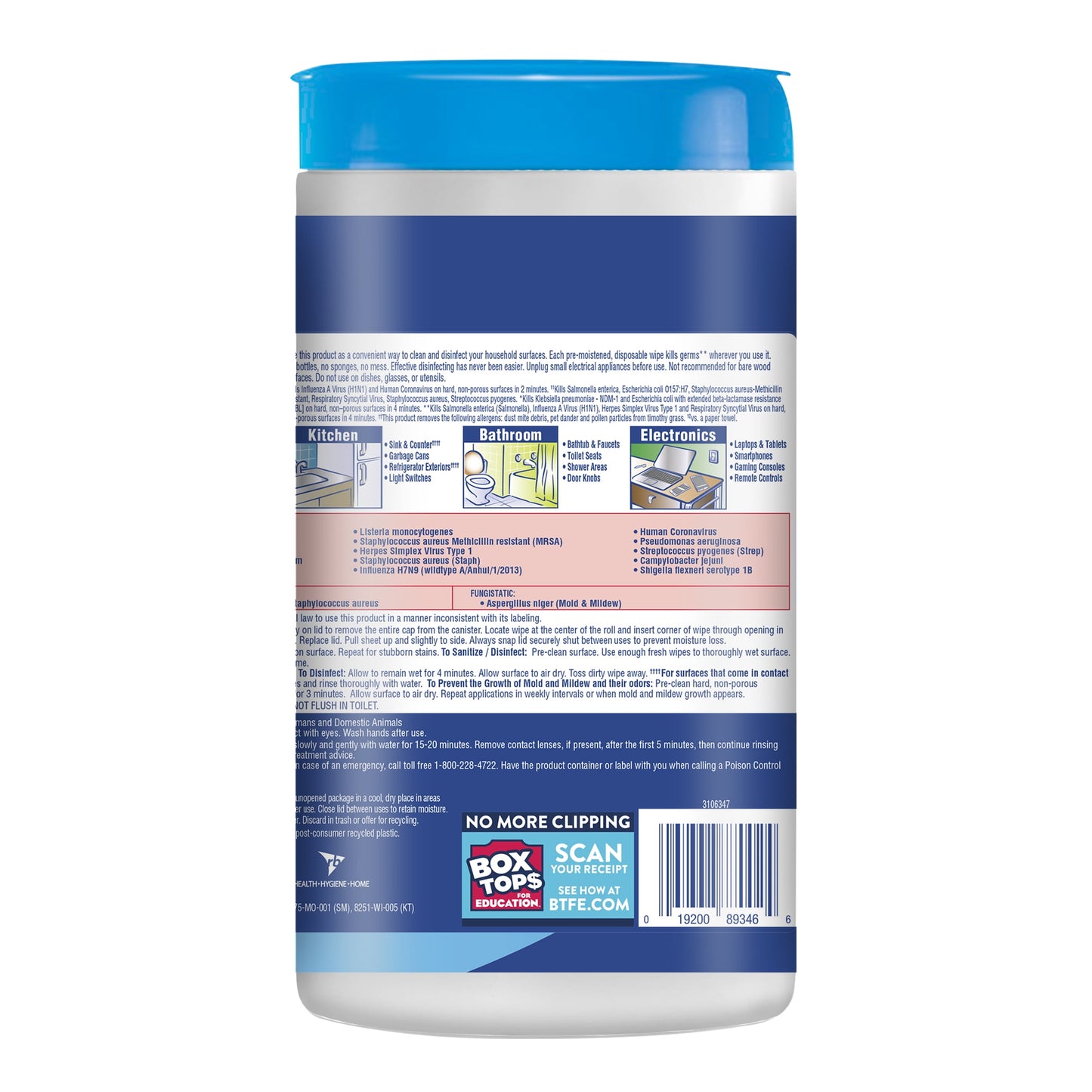 Lysol Disinfecting Wipes, Crisp Linen, 80ct