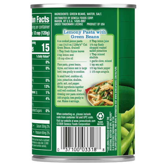 Libby's Canned Cut Green Beans, 14.5 oz Can
