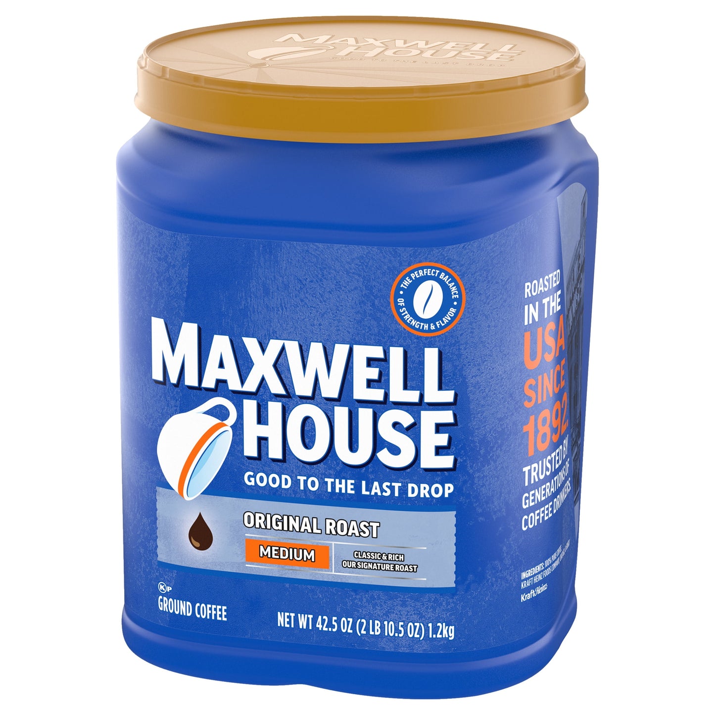 Maxwell House Original Roast Ground Coffee, 42.5 oz. Canister