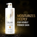 Olay Cleansing & Firming Women's Body Wash with Vitamin B3 and Collagen, All Skin Types, 20 fl oz