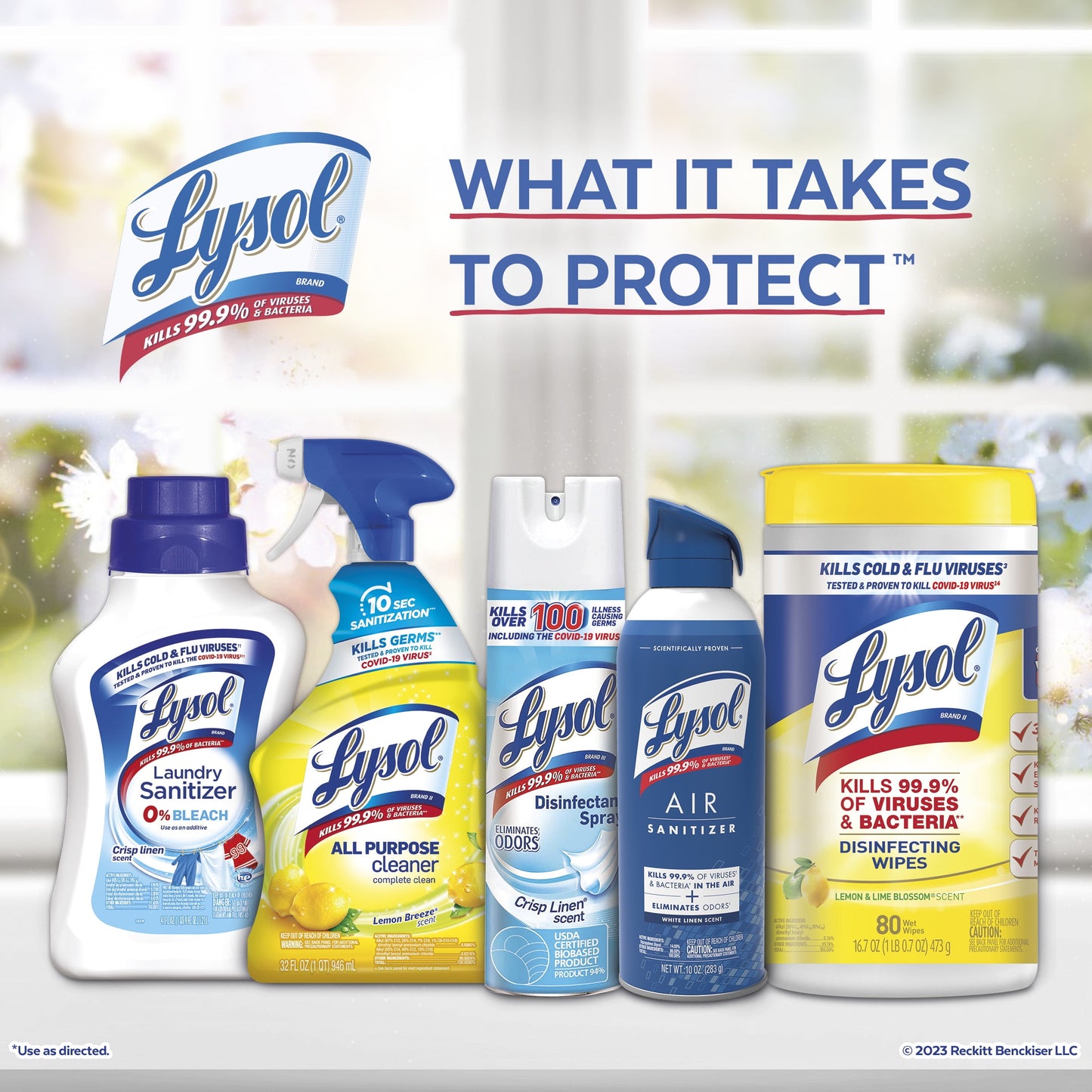 Lysol Multi-Surface Cleaner, Sanitizing and Disinfecting Pour, to Clean and Deodorize, Sparkling Lemon and Sunflower Essence, 90 Fl Oz.