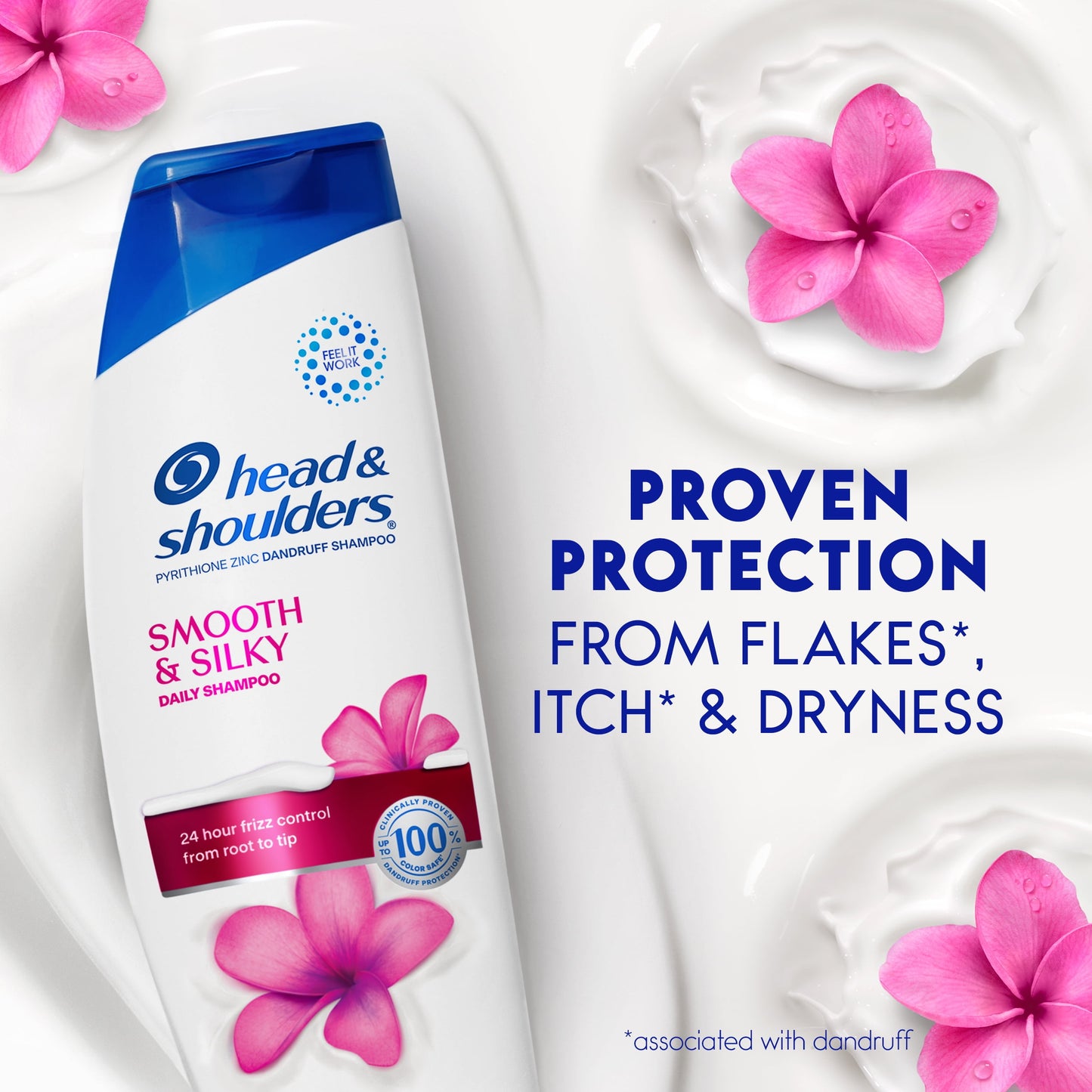 Head and Shoulders Dandruff Shampoo, Smooth and Silky, 12.5 oz