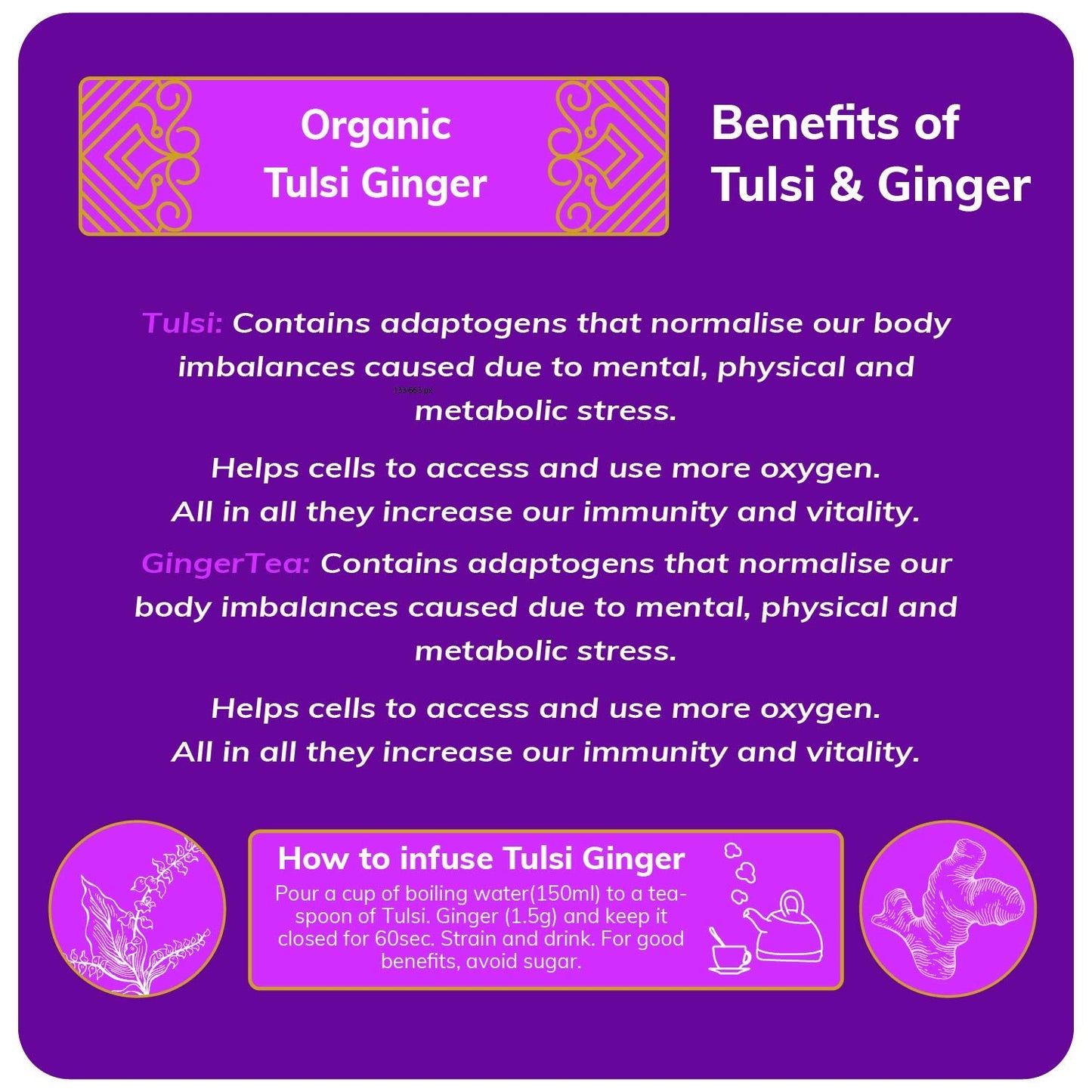 Organic Tulsi Ginger Tea