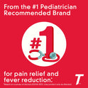 Children's Tylenol Pain + Fever Medicine, Dye-Free, Cherry, 4 fl. oz