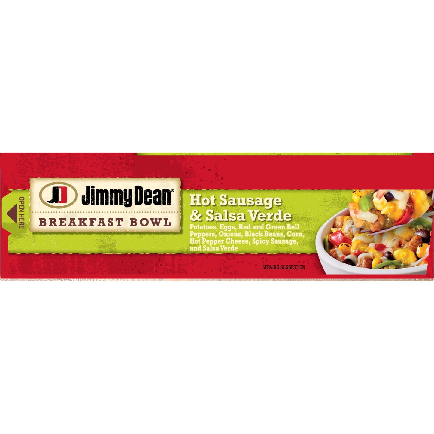 Jimmy Dean Hot Sausage and Salsa Verde Breakfast Bowl, 7 oz (Frozen)