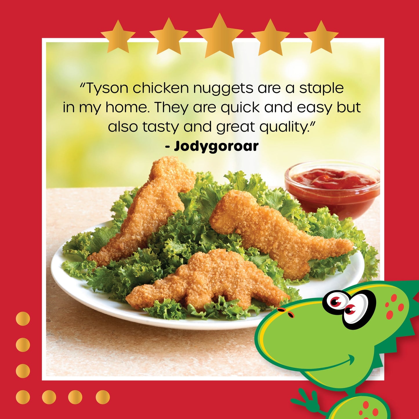 Tyson Fully Cooked Fun Chicken Nuggets, 1.81 lb Bag (Frozen)