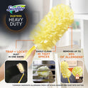 Swiffer Dusters Heavy Duty 3 ft Extendable Handle Dusting Kit Unscented (1 Duster, 3 Refills)