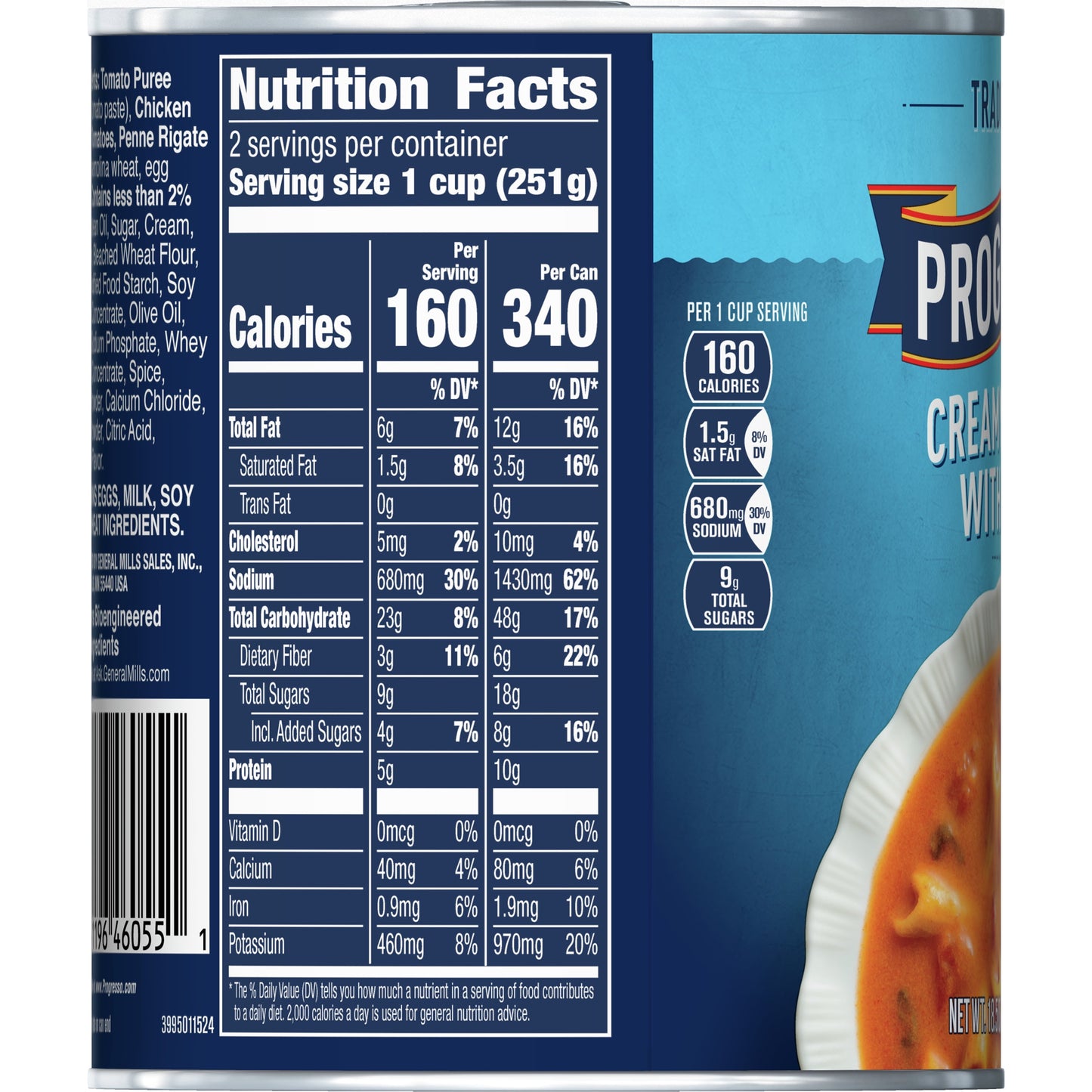 Progresso Traditional, Creamy Tomato With Penne Canned Soup, 18.5 oz.