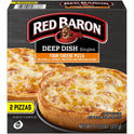 Red Baron Deep Dish Four Cheese Frozen Pizza 2 Count 11.2oz