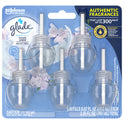 Glade PlugIns Refill 5 ct, Clean Linen, 3.35 FL. oz. Total, Scented Oil Air Freshener Infused with Essential Oils