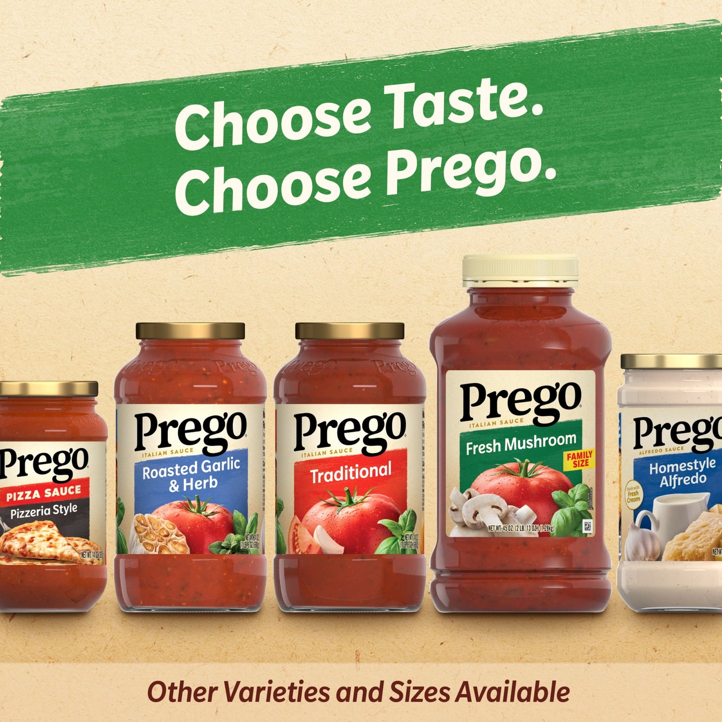 Prego Chunky Garden Combo Spaghetti Sauce, 23.75 oz Jar