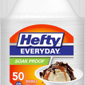 Hefty Everyday Disposable Foam Bowls, 12 oz, 50 ct