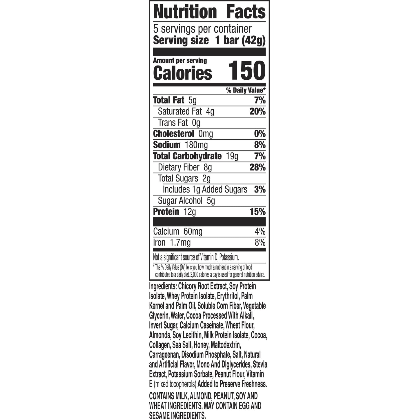 Fiber One Weight Watchers Chewy Protein Bars, Peanut Butter Cocoa Crumble, 5 ct