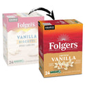 Folgers French Vanilla Artificially Flavored Coffee, Mild Roast, Keurig K-Cup Pods, 24 Count Box