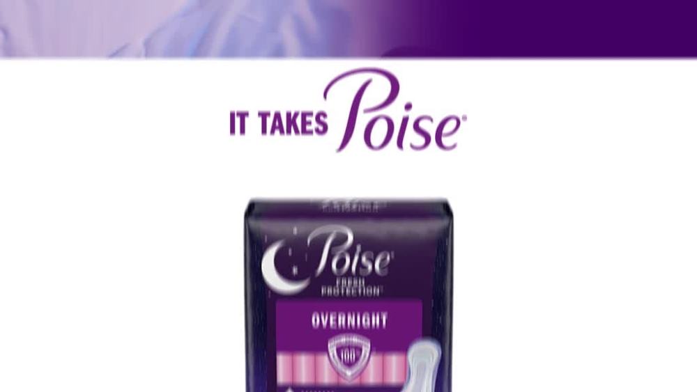Poise Incontinence Pads for Women, 8 Drop, Overnight Absorbency, Extra-Coverage, 36Ct