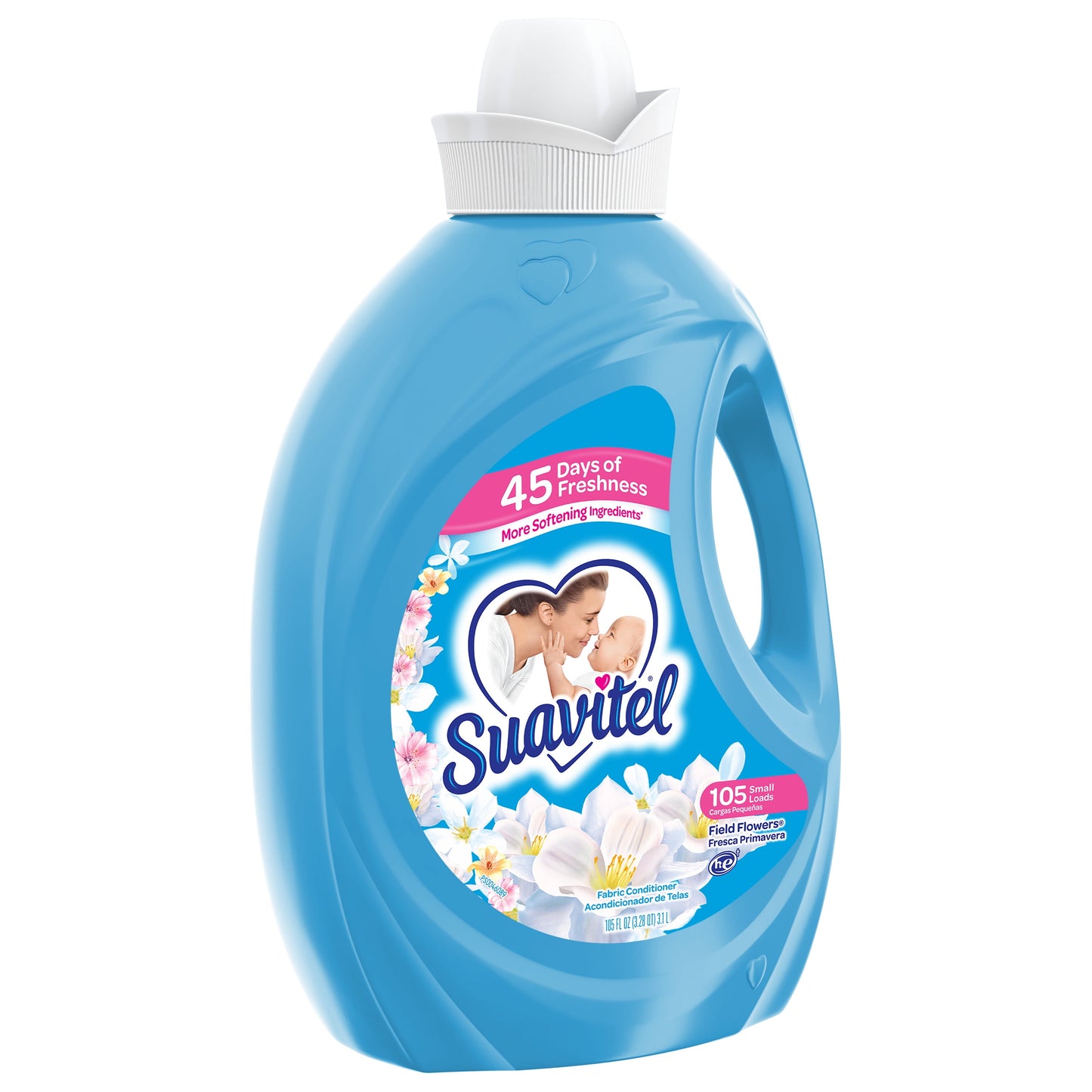 Suavitel Fabric Softener, Field Flowers, 105 oz