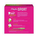 Playtex Sport Super Plastic Applicator Tampons, 36 Ct, 360 Degree Sport Level Period Protection, No-Slip Grip Applicator