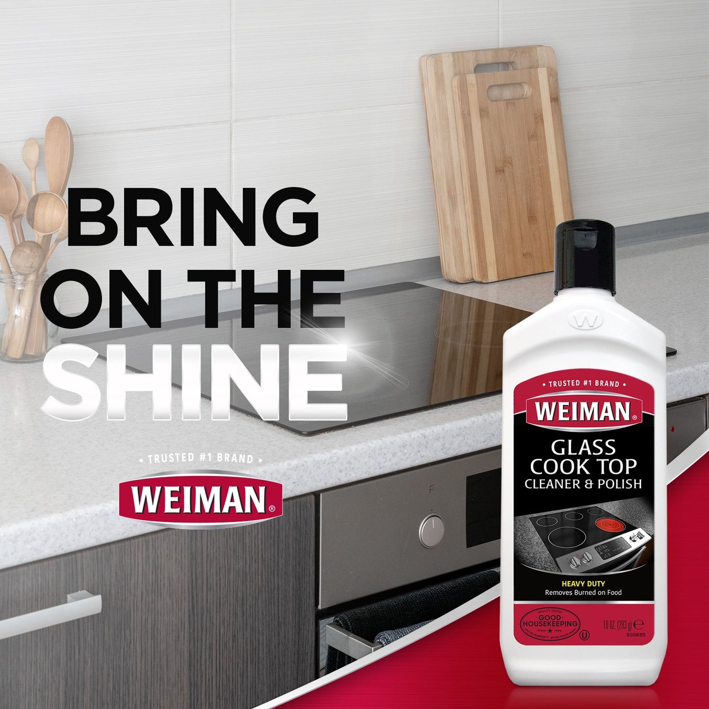 Weiman Glass & Ceramic Cooktop Cleaner and Polish - 15 Ounce