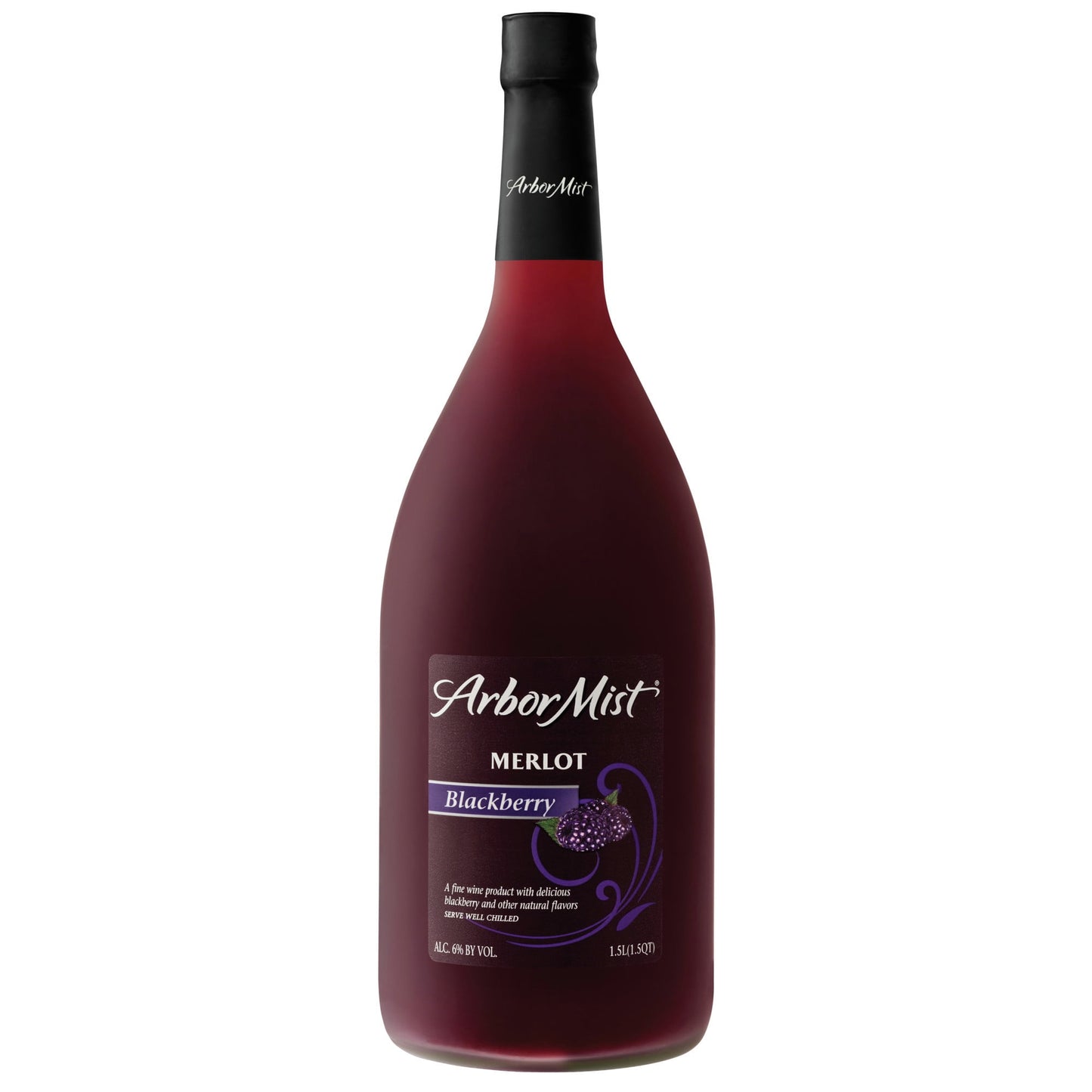 Arbor Mist Blackberry Fruit Merlot Wine, 1.5 Liter Glass Bottle