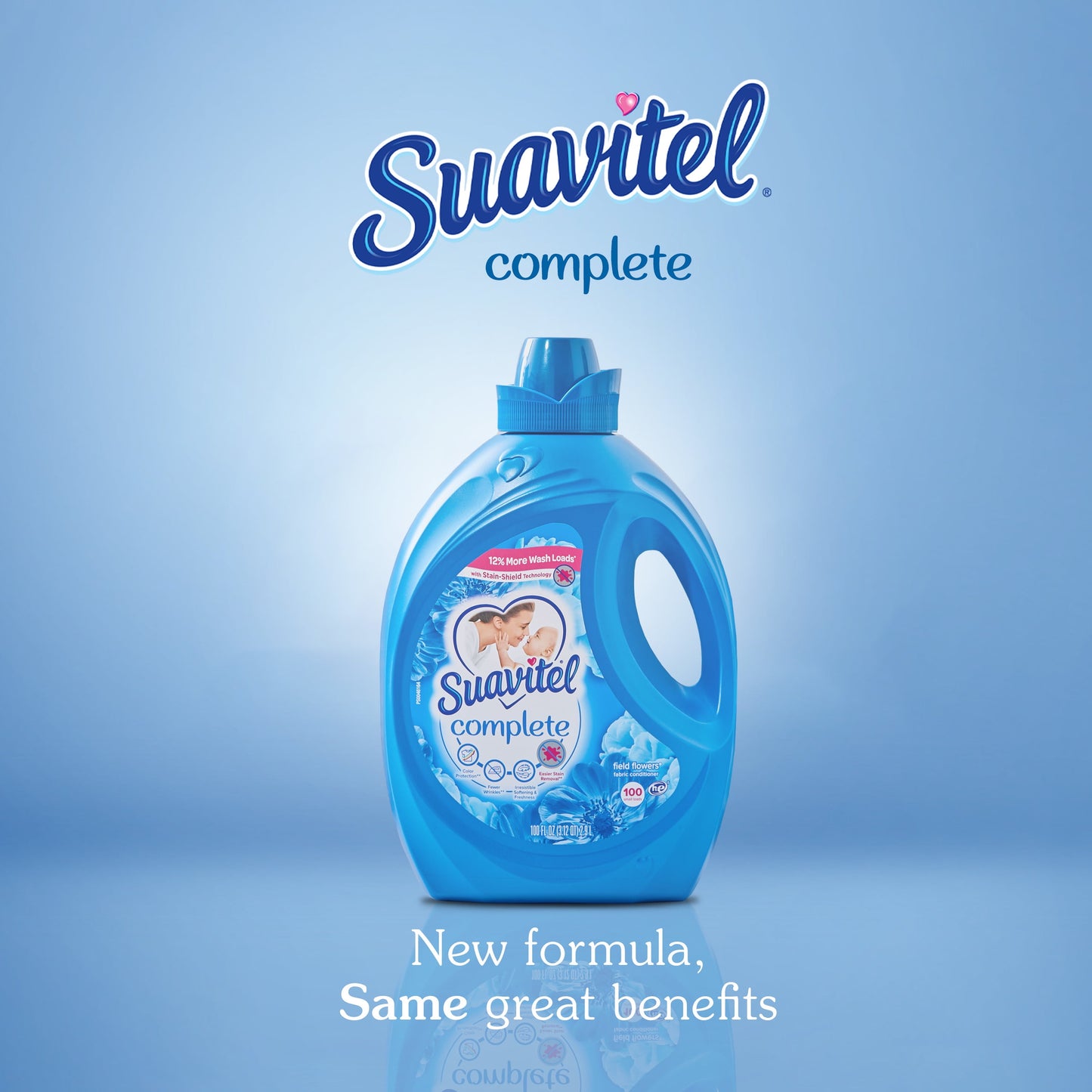 Suavitel Complete Fabric Conditioner, Field Flowers, 100 oz