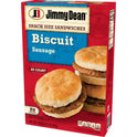 Jimmy Dean Sausage Biscuit Snack Size Sandwich, 34 oz, 20 Count (Frozen)