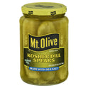 Mt. Olive Kosher Dill Pickle Spears with Sea Salt, 24 fl oz Jar