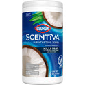 Clorox Scentiva Bleach-Free Cleaning Wipes, Coconut and Waterlily, 75 Count