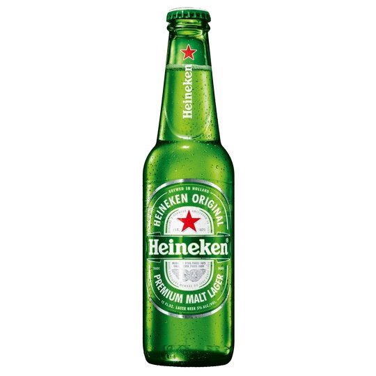 Heineken Original Lager Beer, 12pk 12oz Btls, 5% Alcohol by Volume