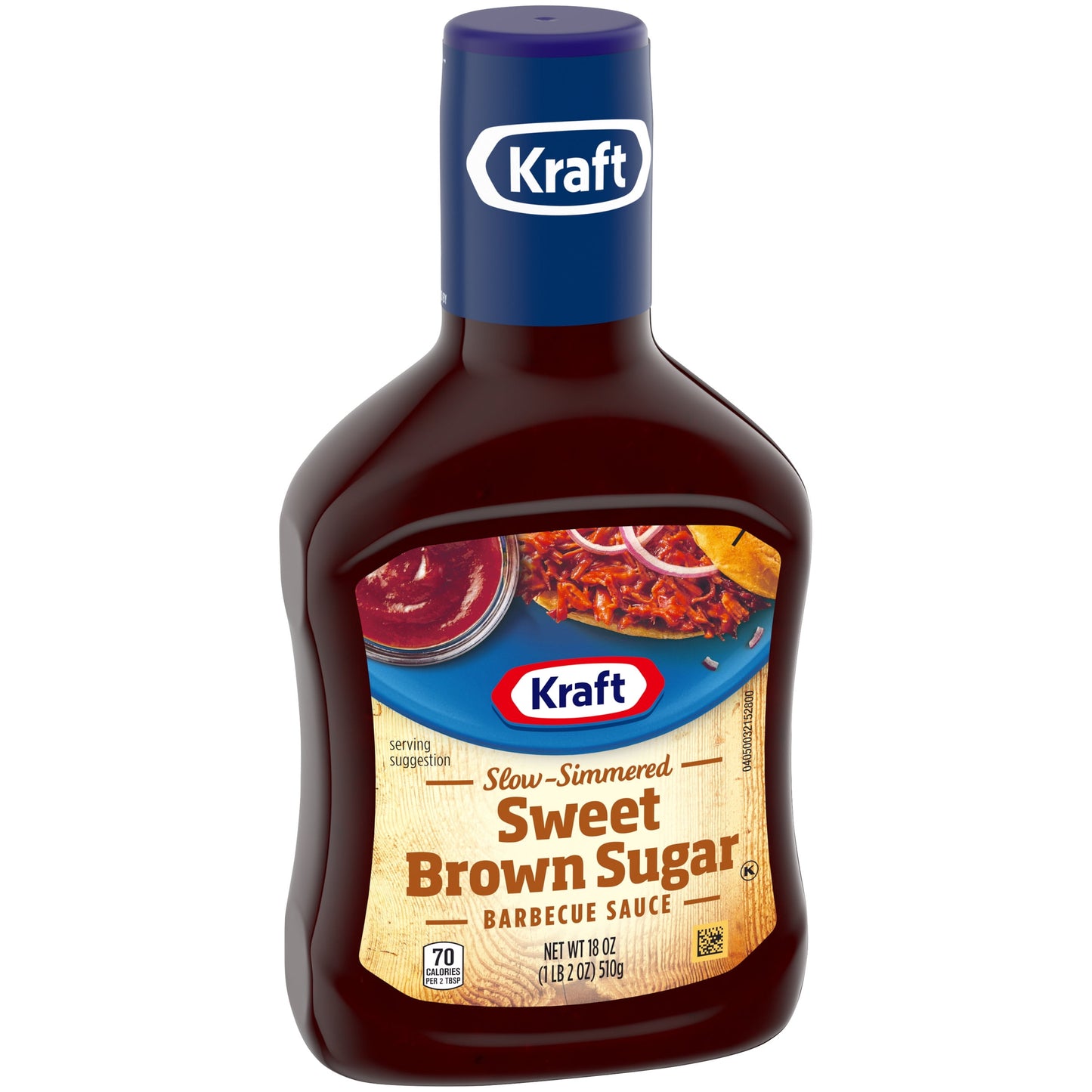 Kraft Sweet Brown Sugar Slow-Simmered Barbecue BBQ Sauce, 18 oz Bottle